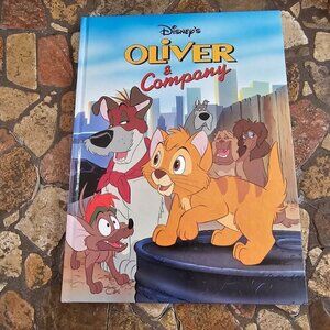 Vintage Disney's Oliver & Company Hardcover Book - Mouse Works - Flaw